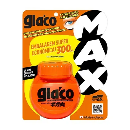 Glaco Max Repelente de Água de Chuva 300ml Soft99