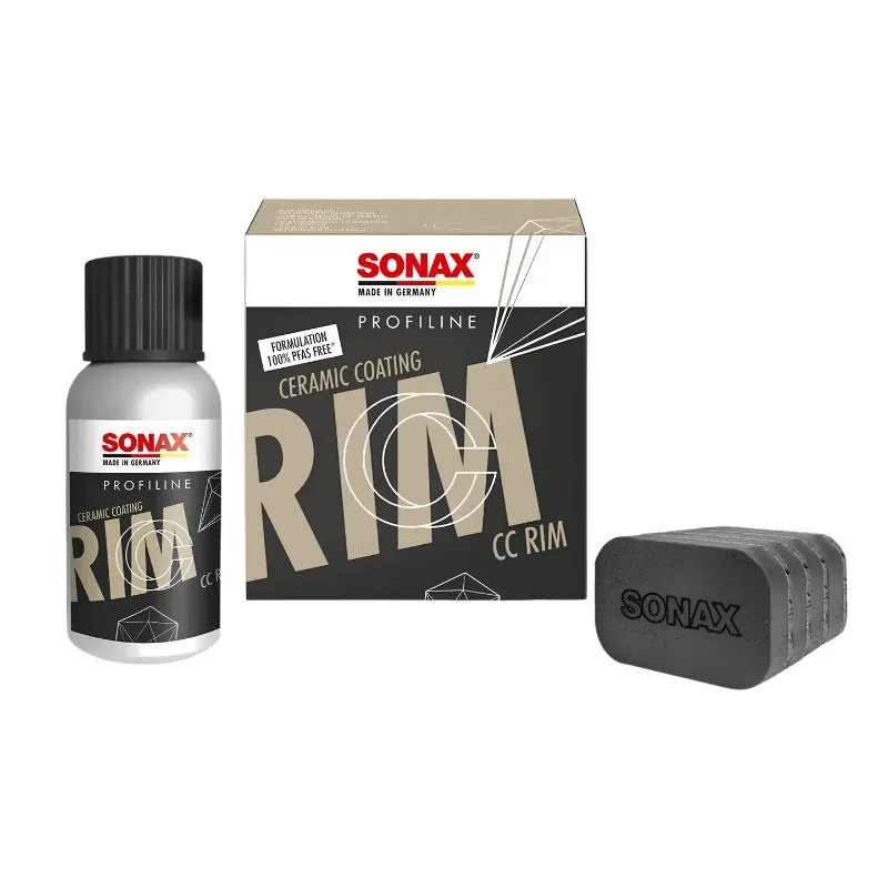 CC Rim Sonax Coating Cerâmico Profiline para Rodas 50ml Kit com 4 Aplicadores