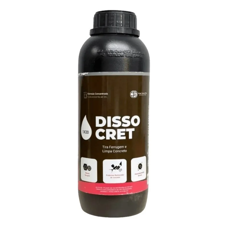 Dissocret Desincrustante Ácido Limpa Concreto 1L Teixeira Pinto
