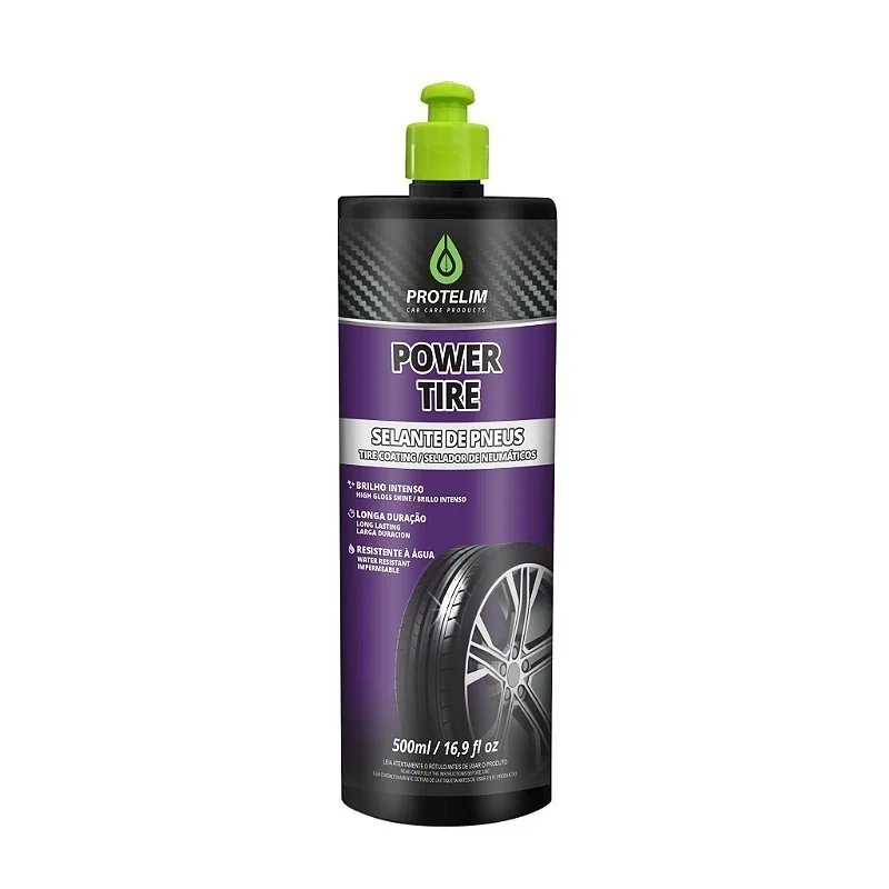 Power Tire Pretinho para Pneu 500ml - Protelim
