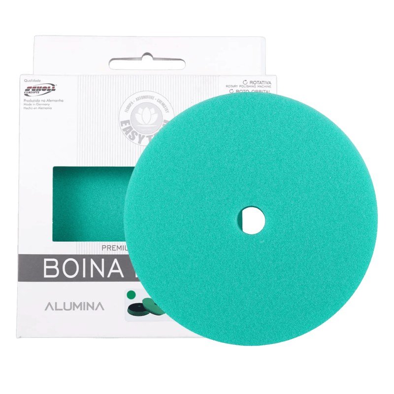 Boina de Espuma Alumina Verde Corte Pesado 5" Easytech — produto para estética automotiva