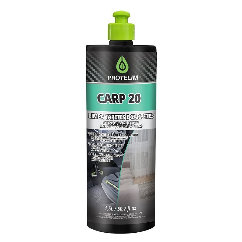 Carp 20 Limpa Tapetes e Carpetes 1,5L - Protelim — produto para estética automotiva