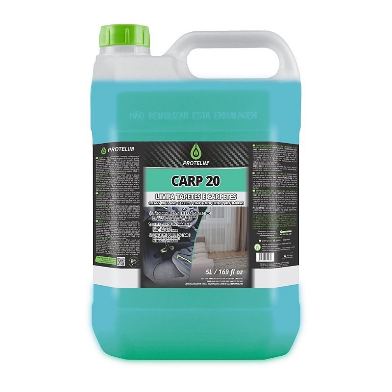 Carp 20 Limpa Tapetes e Carpetes 5L - Protelim — produto para estética automotiva