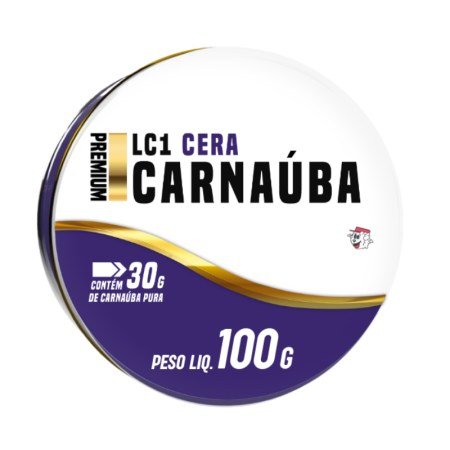 Cera de Carnaúba Premium LC1 Lincoln 100g — produto para estética automotiva