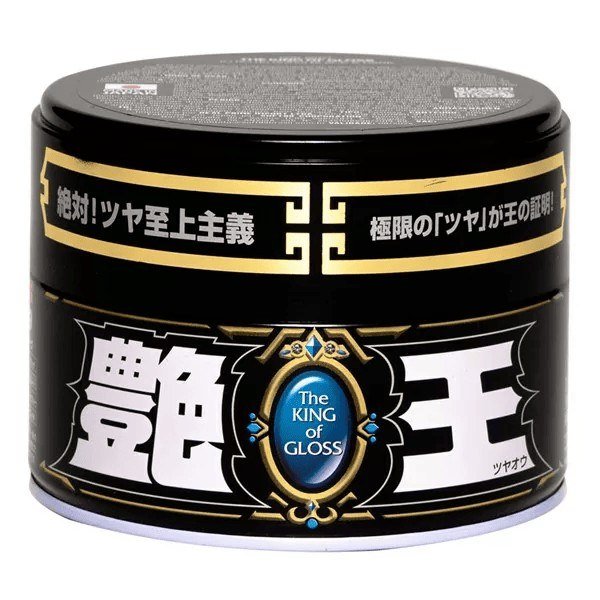 Cera The King of Gloss Black & Dark 300g Soft99 — produto para estética automotiva