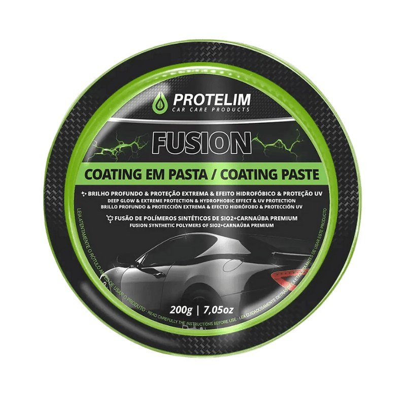 Fusion Coating em Pasta Protelim 200g — produto para estética automotiva