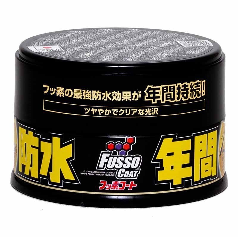 Fusso Coat Black Cera para Carros Cores Escuras 200g Soft99 — produto para estética automotiva