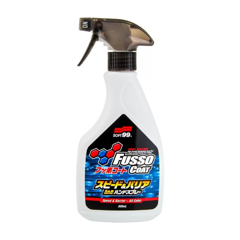 Fusso Speed Barrier - Spray de Manutenção Soft99 — produto para estética automotiva