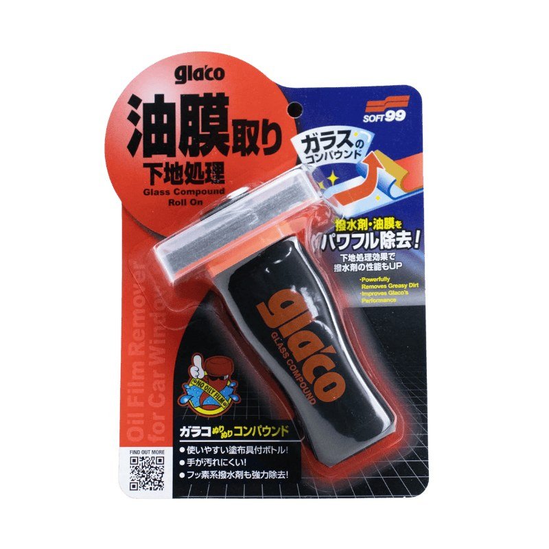 Glaco Compound Preparador de Superfícies de Vidro Pré-Glaco 100ml Soft99 — produto para estética automotiva