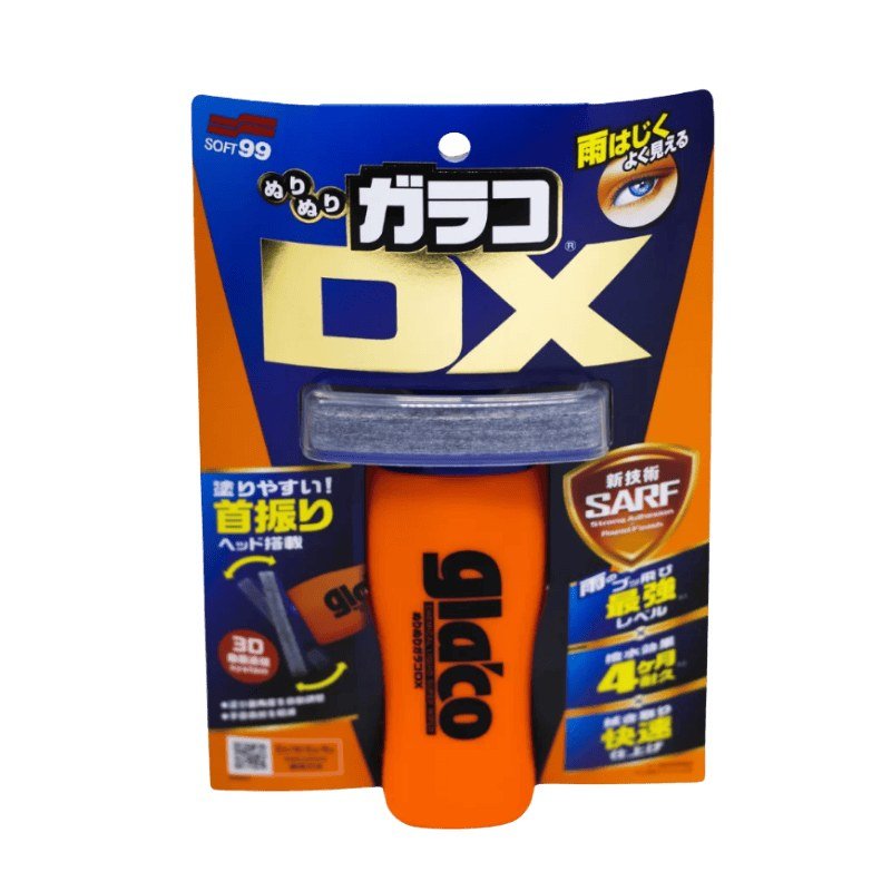 Glaco DX Repelente de Água de Chuva 110ml Soft99 — produto para estética automotiva