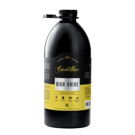 High Shine Shampoo com Cera 3L Cadillac — produto para estética automotiva