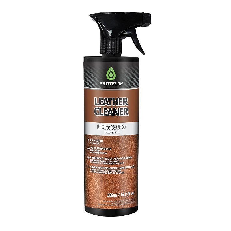 Leather Cleaner Limpa Couro 500ml - Protelim — produto para estética automotiva