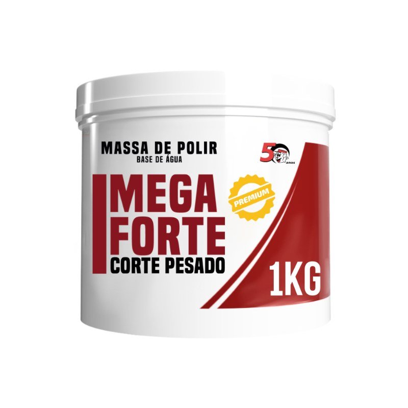 Massa de Polir Mega Forte 1kg Lincoln — produto para estética automotiva
