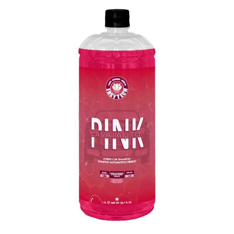 Pink Shampoo Automotivo 1,5L Easytech — produto para estética automotiva