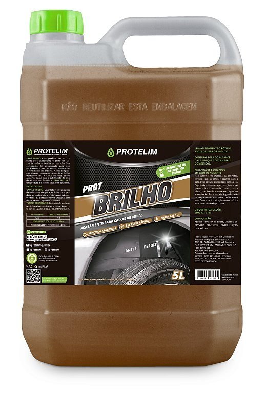 Prot Brilho Finalizador de Caixa de Rodas 5L - Protelim — produto para estética automotiva