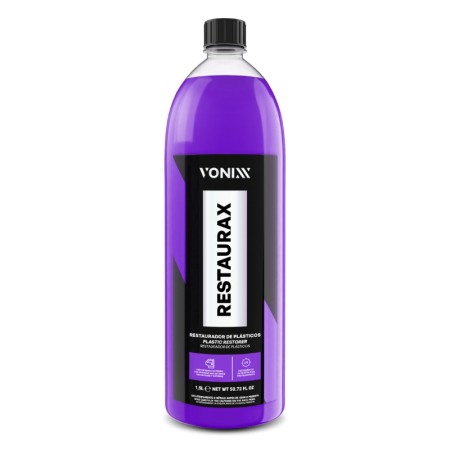 Restaurax Restaurador de Plásticos 1,5L Vonixx — produto para estética automotiva