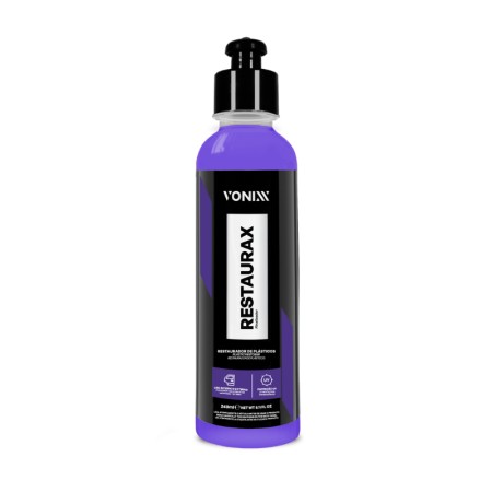 Restaurax Restaurador de Plásticos 240ml Vonixx — produto para estética automotiva