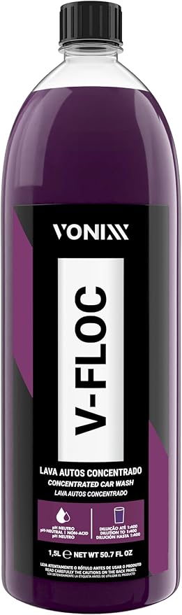 V-Floc Vonixx 1.5L - Lava Autos Concentrado — produto para estética automotiva