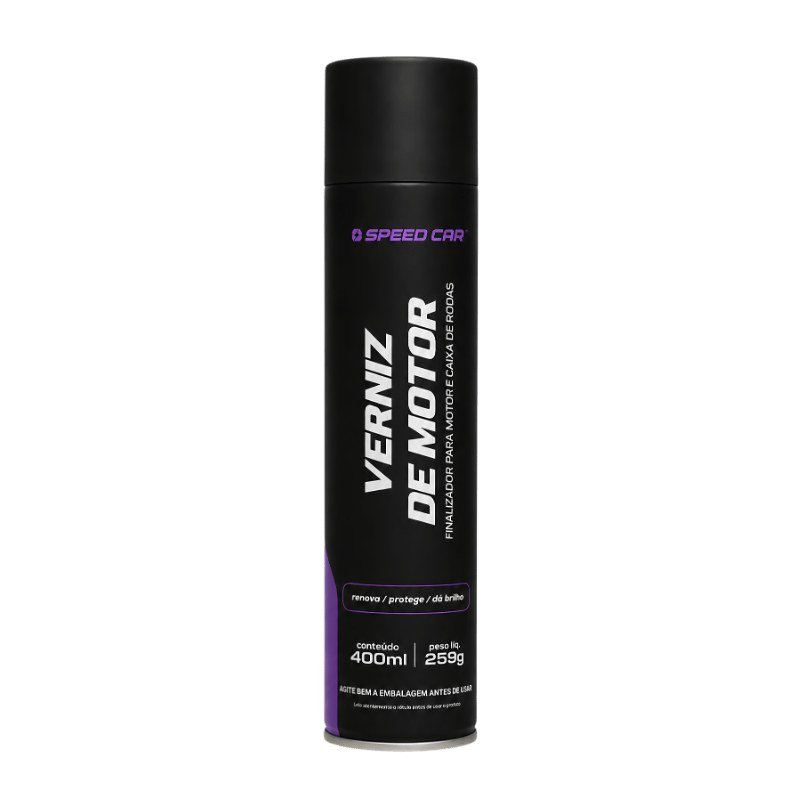 Verniz de Motor Spray Aerosol Speed Car 400ml — produto para estética automotiva