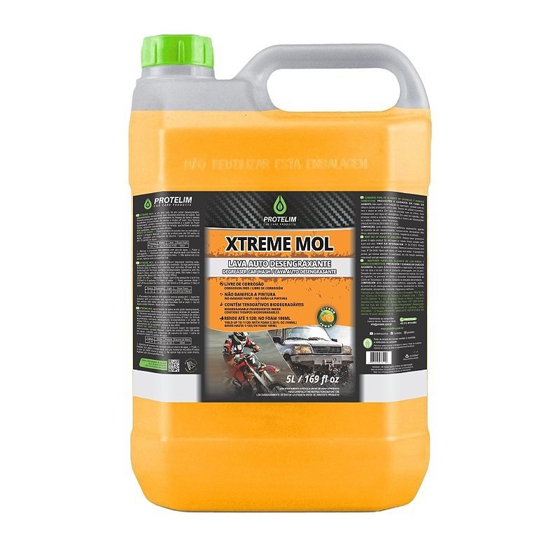Xtreme Mol Detergente Desengraxante 5L - Protelim — produto para estética automotiva